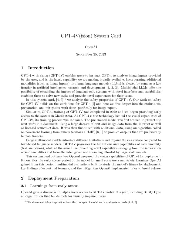 GPT-4V(ision) - Page 1